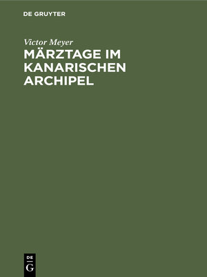 cover image of Märztage im kanarischen Archipel